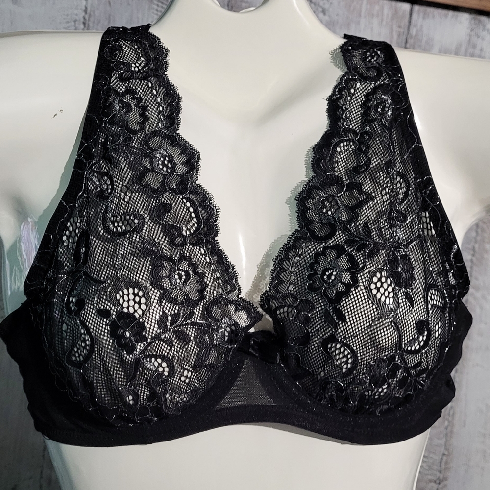 Rene Rofe Lace Bra M/L